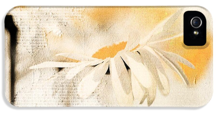 Textured Daisies iPhone 5 Case featuring the photograph Daisyday - 56at01 by Variance Collections