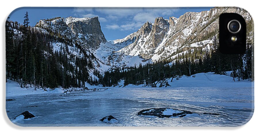 Dream Lake iPhone 5 Case featuring the photograph Dream Lake Morning by Aaron Spong