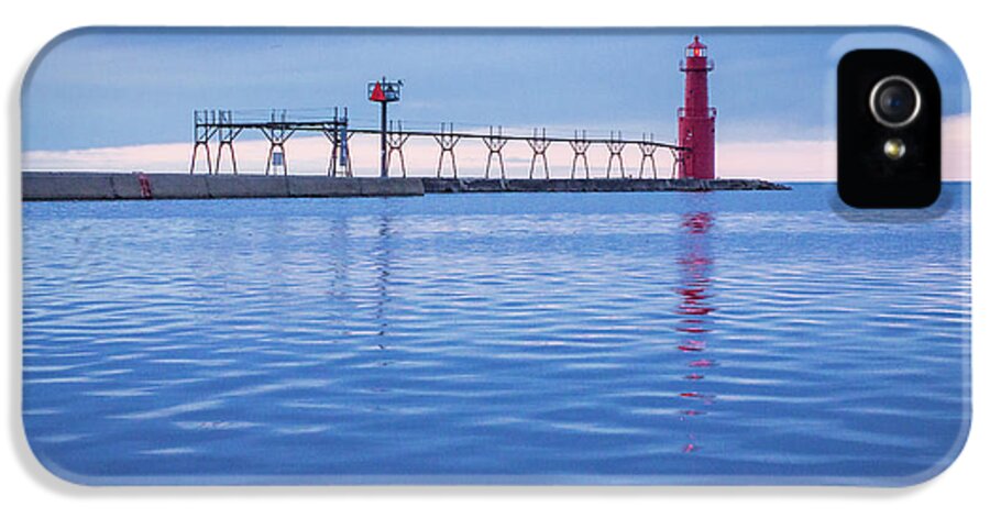 Lighthouse iPhone 5 Case featuring the photograph Out of the Blue by Bill Pevlor