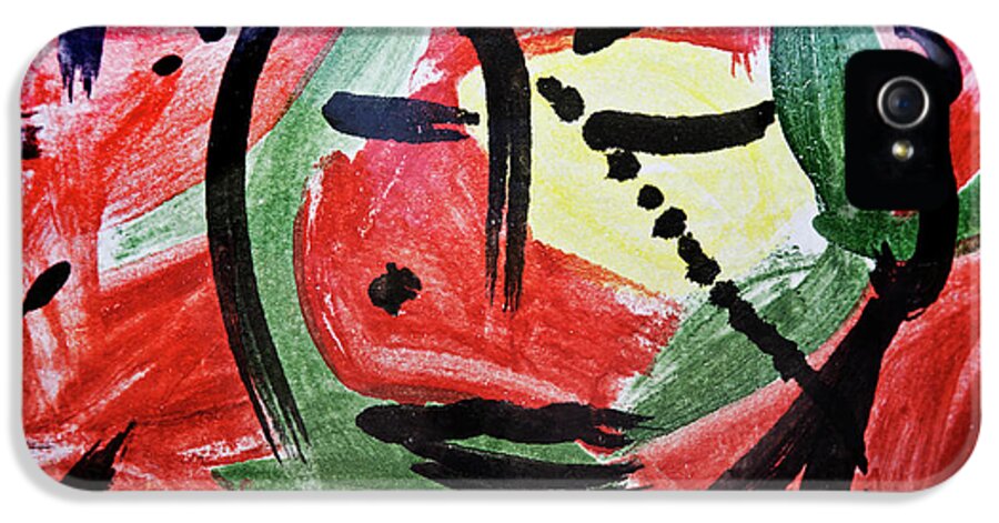 Painting iPhone 5 Case featuring the photograph Painting on a pitcher by Heiko Koehrer-Wagner