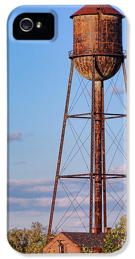 Water iPhone 5 Case featuring the photograph Roebling Steel Mill Water Tower by Olivier Le Queinec
