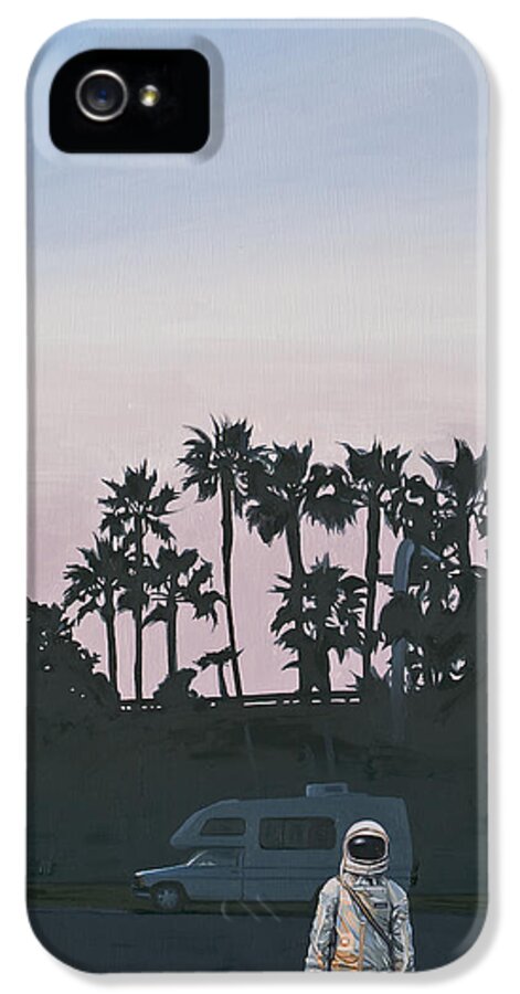 #faatoppicks iPhone 5 Case featuring the painting RV Dusk by Scott Listfield