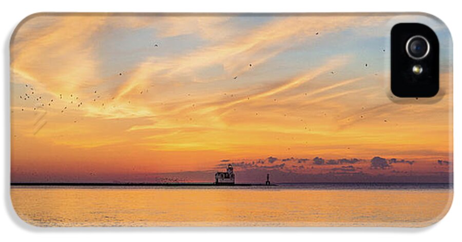 Lighthouse iPhone 5 Case featuring the photograph Sunrise and Splendor by Bill Pevlor