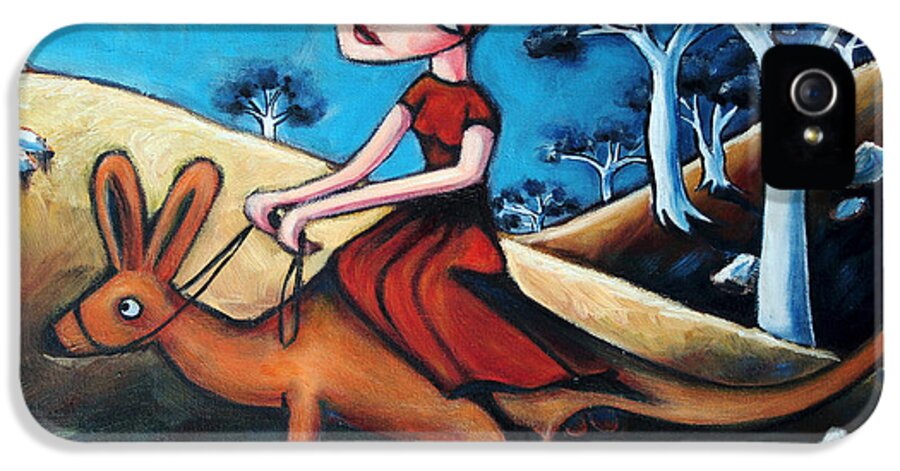 Woman iPhone 5 Case featuring the painting The Journey Woman by Leanne Wilkes