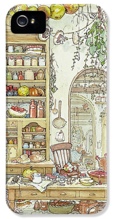 Brambly Hedge iPhone 5 Case featuring the drawing The Palace Kitchen by Brambly Hedge