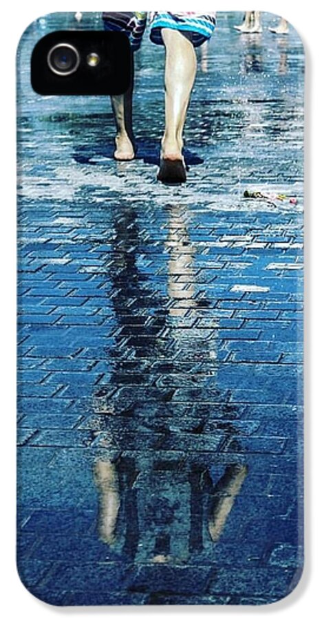 Man iPhone 5 Case featuring the photograph Walking on the water by Nerea Berdonces Albareda