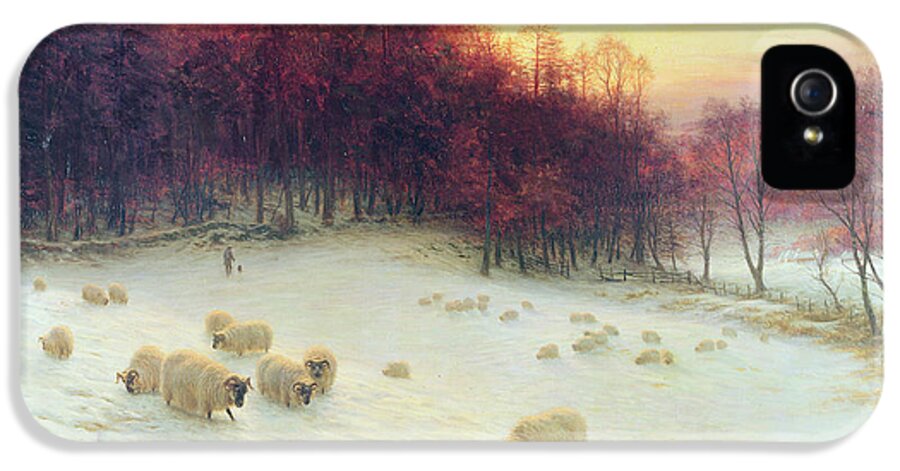 Forest iPhone 5 Case featuring the painting When the West with Evening Glows by Joseph Farquharson