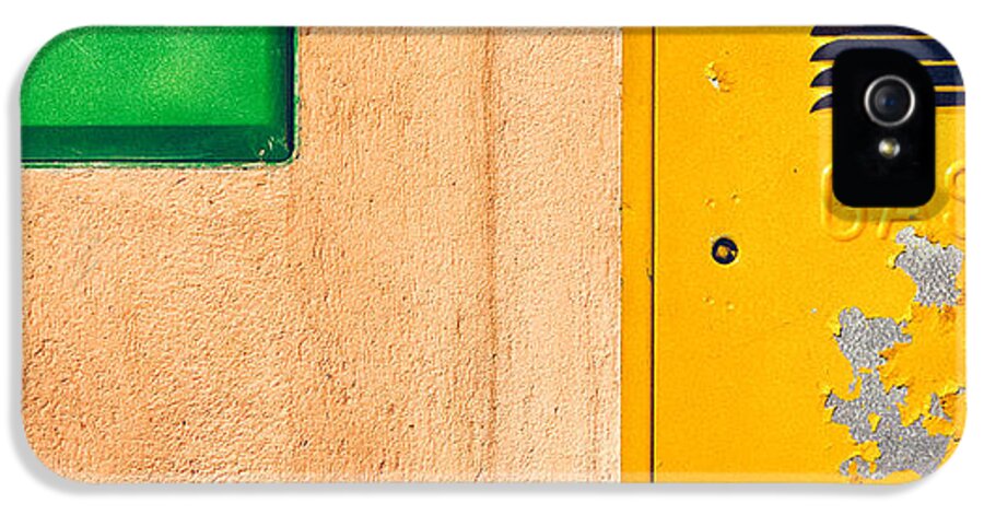 Abstract iPhone 5 Case featuring the photograph Yellow and green by Silvia Ganora