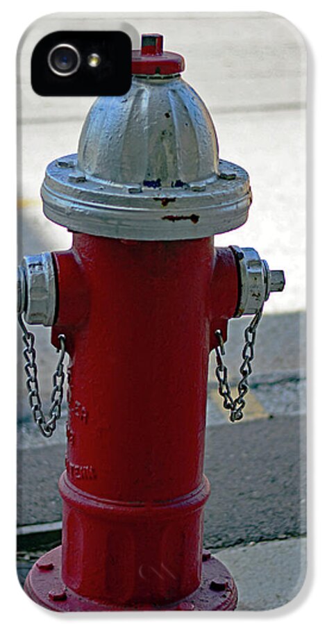Fire Hydrant iPhone 5 Case featuring the photograph Classic Red Fire Hydrant by Connie Fox