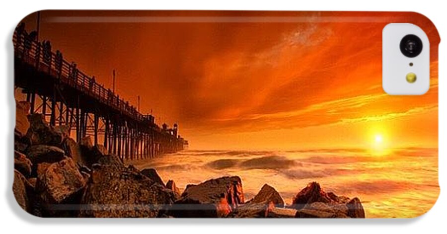  iPhone 5c Case featuring the photograph Long Exposure Sunset At A North San #6 by Larry Marshall