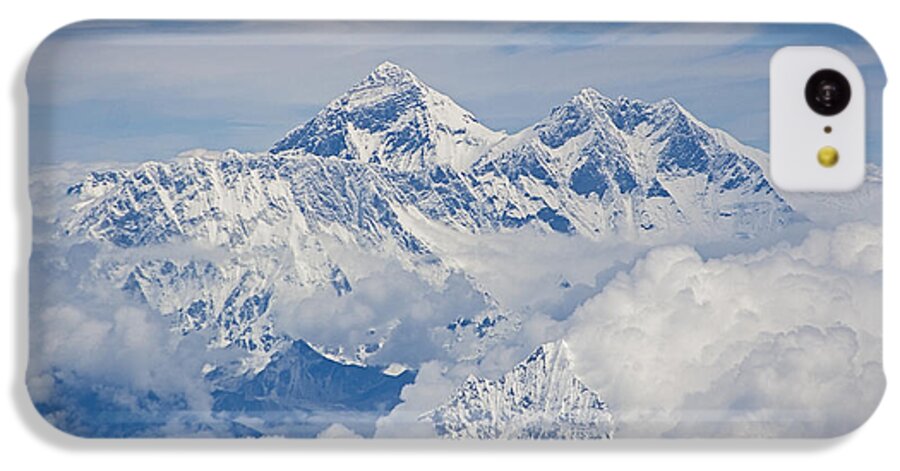 Everest iPhone 5c Case featuring the photograph Aerial view of Mount Everest, Nepal, 2007 by Hitendra SINKAR