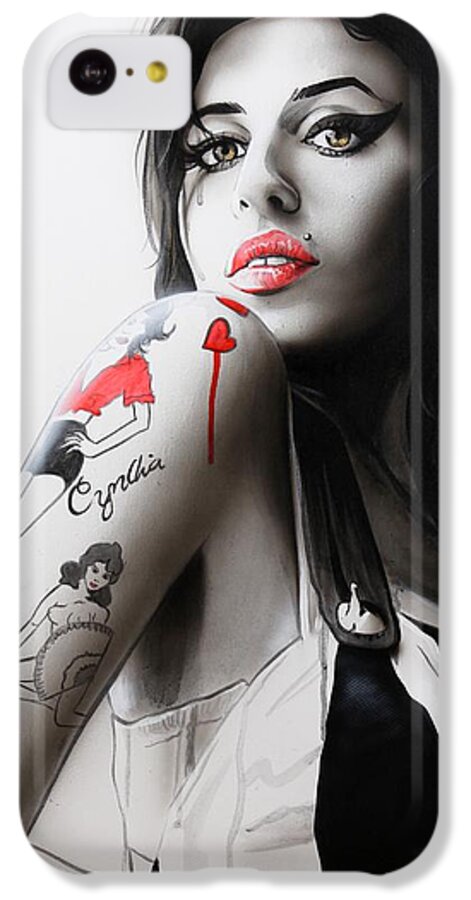 Amy iPhone 5c Case featuring the painting Amy by Christian Chapman Art