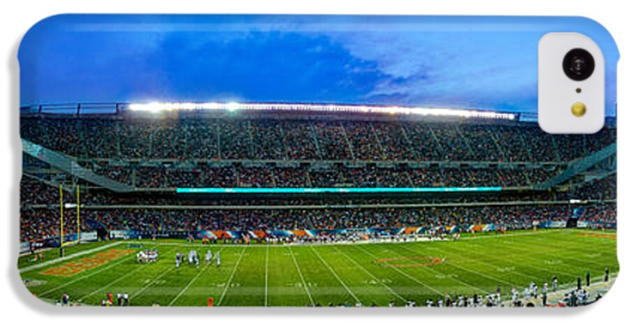 Soldier iPhone 5c Case featuring the photograph Chicago Bears At Soldier Field by Steve Gadomski