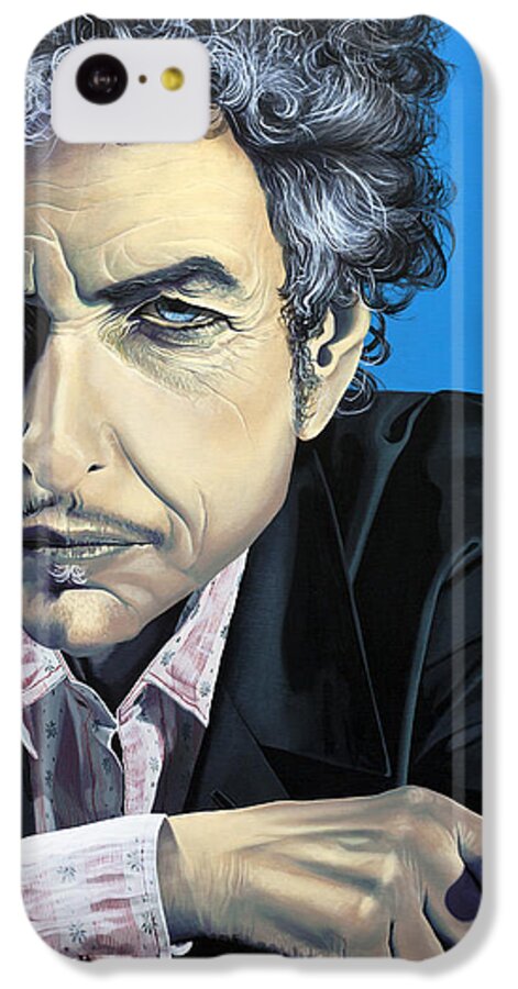 Bob Dylan iPhone 5c Case featuring the painting Dylan by Kelly King
