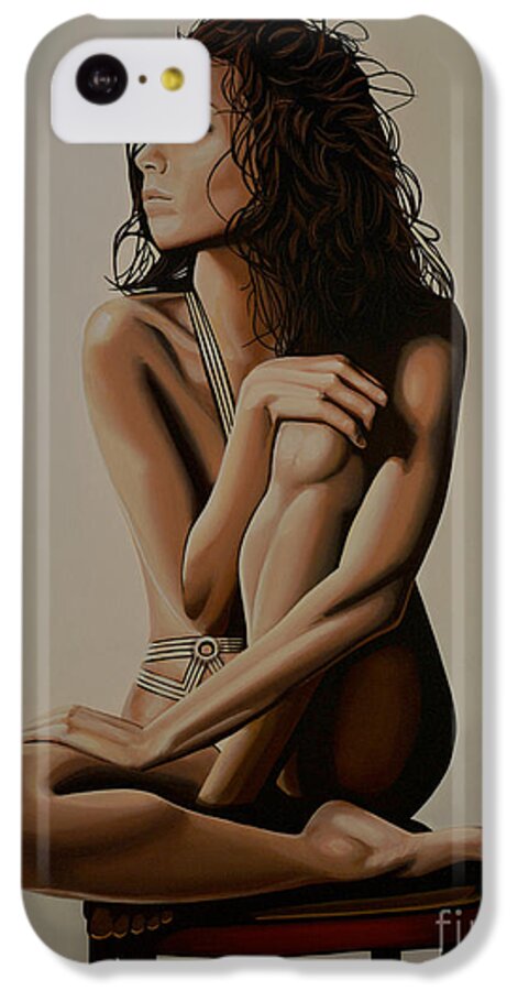 Eva Longoria iPhone 5c Case featuring the painting Eva Longoria Painting by Paul Meijering