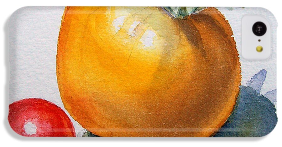 Garden Tomatoes iPhone 5c Case featuring the painting Garden Tomatoes by Irina Sztukowski