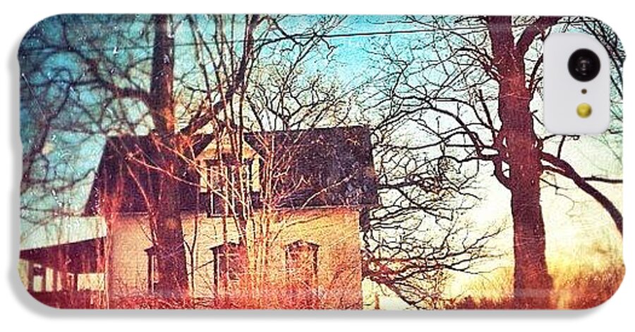 Old iPhone 5c Case featuring the photograph #house #home #old #farm #abandoned by Jill Battaglia