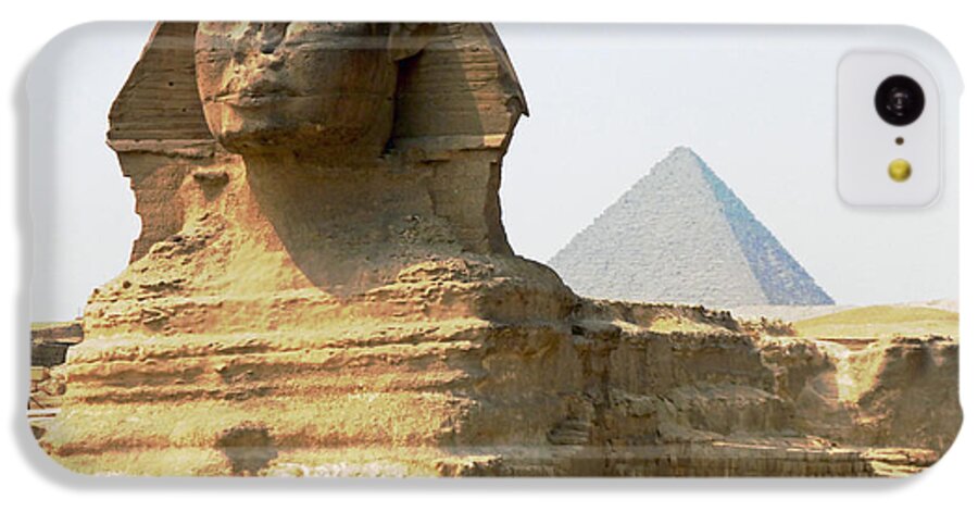 The Great Sphinx iPhone 5c Case featuring the photograph Khafra's Guardian by Anthony Baatz