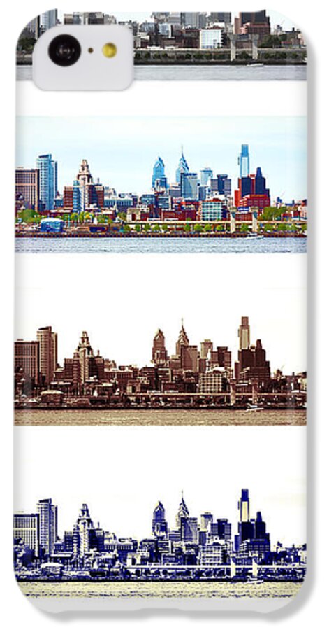 Philadelphia iPhone 5c Case featuring the photograph Philadelphia Four Seasons by Olivier Le Queinec