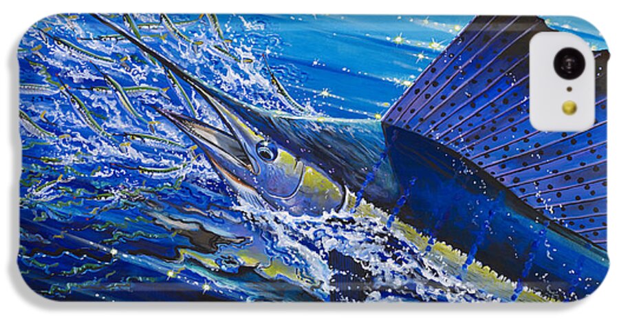 Sailfish iPhone 5c Case featuring the painting Sail on the Reef Off0082 by Carey Chen