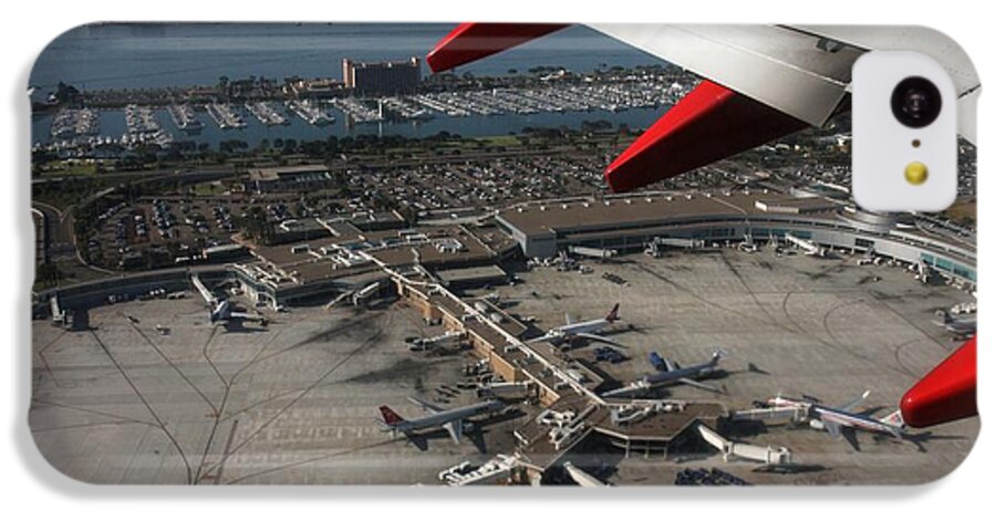 Airport iPhone 5c Case featuring the photograph San Diego Airport Plane Wheel by Nathan Rupert