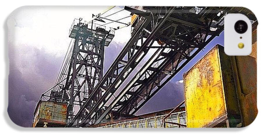 Summer iPhone 5c Case featuring the photograph #sky #architecture #industrie #summer by Phil Grubers