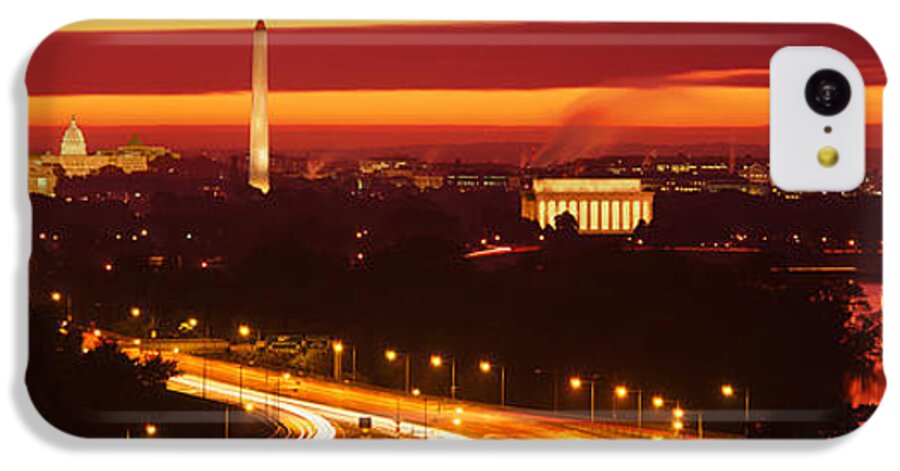 Photography iPhone 5c Case featuring the photograph Sunset, Aerial, Washington Dc, District by Panoramic Images