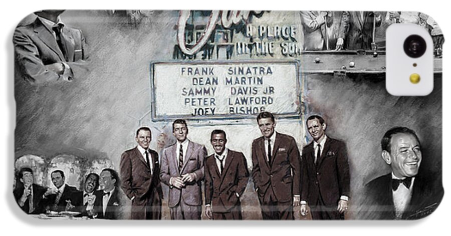 The Summit iPhone 5c Case featuring the mixed media The Rat Pack by Viola El