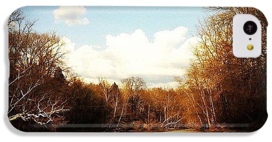 Photoparade iPhone 5c Case featuring the photograph #lake #creek #nature #ohio by Abril Andrade