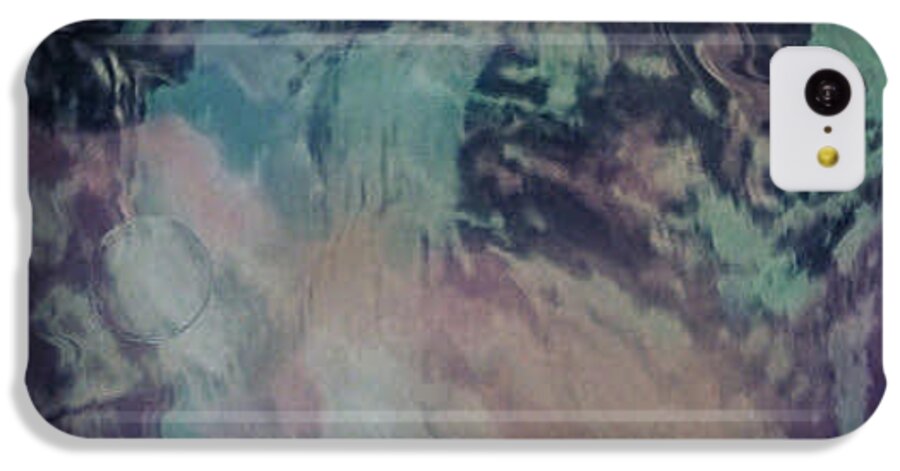 Digital Art iPhone 5c Case featuring the digital art Acid wash by Kerri Thompson