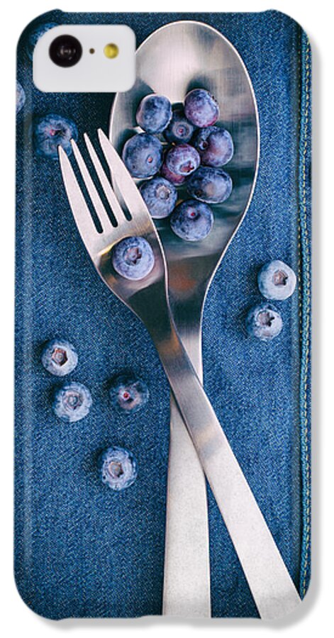 Jeans iPhone 5c Case featuring the photograph Blueberries on Denim II by Tom Mc Nemar