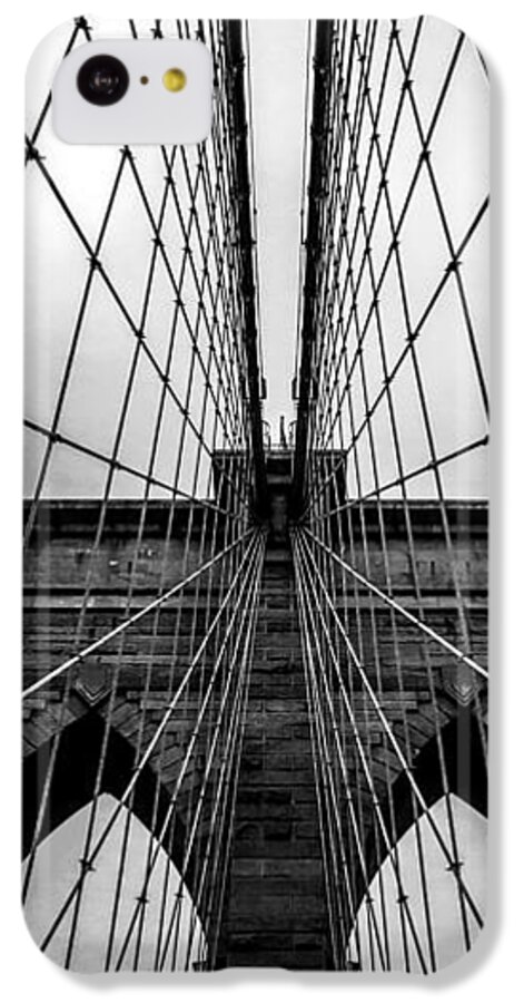 Brooklyn Bridge Architecture iPhone 5c Case featuring the photograph Brooklyn's Web by Az Jackson