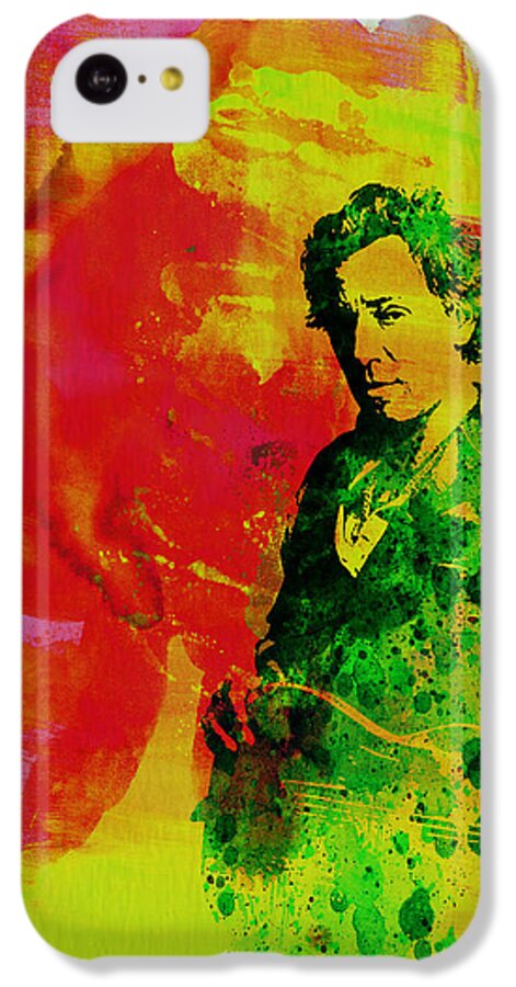 Bruce Springsteen iPhone 5c Case featuring the painting Bruce Springsteen by Naxart Studio