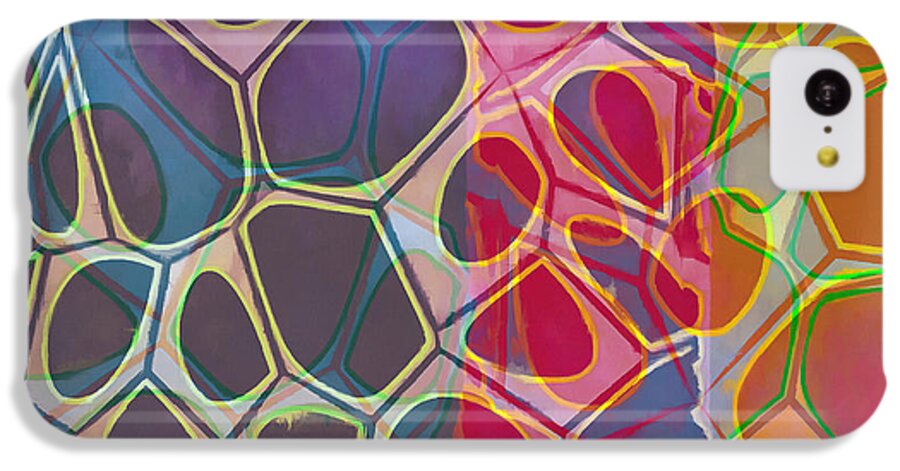 Painting iPhone 5c Case featuring the painting Cell Abstract 11 by Edward Fielding