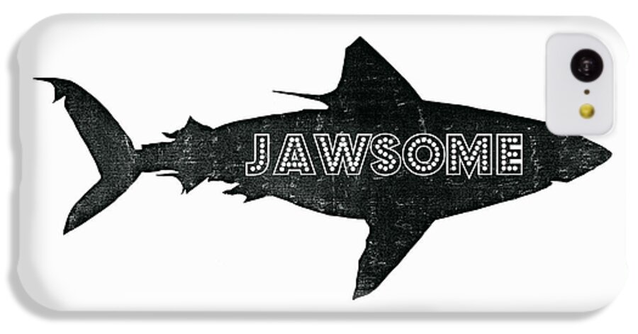 Jawsome iPhone 5c Case featuring the digital art Jawsome by Michelle Calkins
