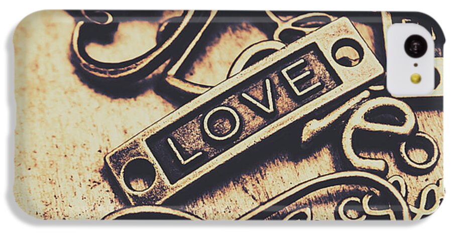 Rustic iPhone 5c Case featuring the photograph Rustic love icons by Jorgo Photography