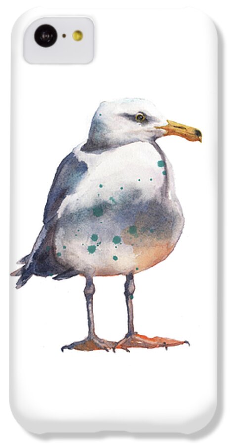 Seagull iPhone 5c Case featuring the painting Seagull Print by Alison Fennell