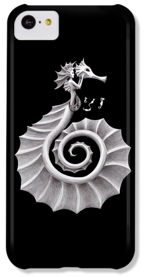 Seahorse iPhone 5c Case featuring the photograph Seahorse Siren by Sarah Krafft