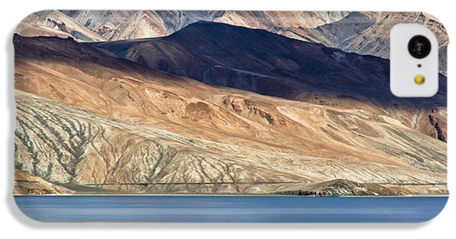Lake iPhone 5c Case featuring the photograph Shadow Tso Moriri, Karzok, 2006 by Hitendra SINKAR