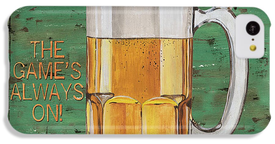 Beer iPhone 5c Case featuring the painting Township Saloon by Debbie DeWitt