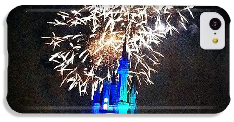 Disney iPhone 5c Case featuring the photograph Wishes Fireworks Show by Lea Ward
