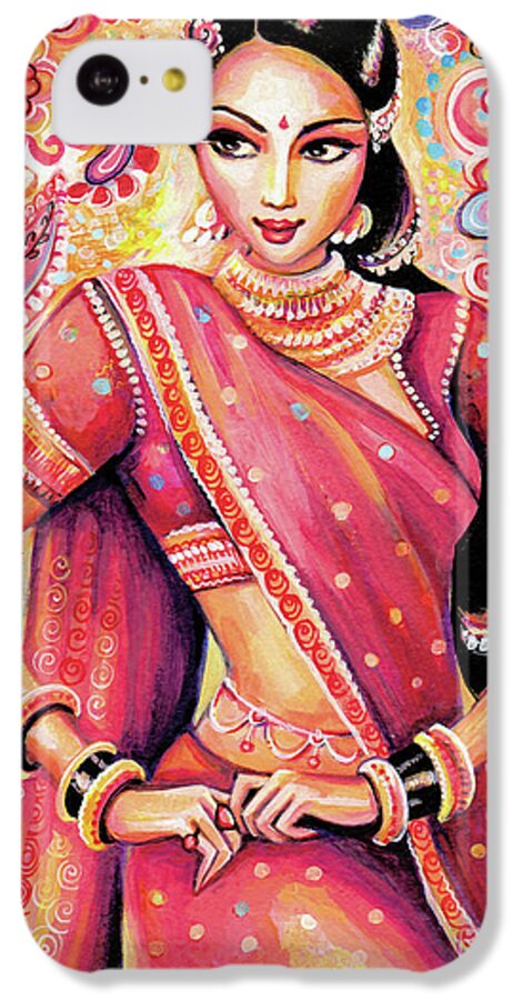 Indian Dancer iPhone 5c Case featuring the painting Devika Dance by Eva Campbell