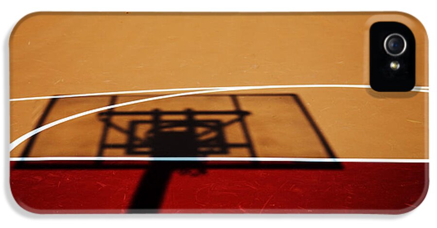 Basketball iPhone 5s Case featuring the photograph Basketball Shadows by Karol Livote