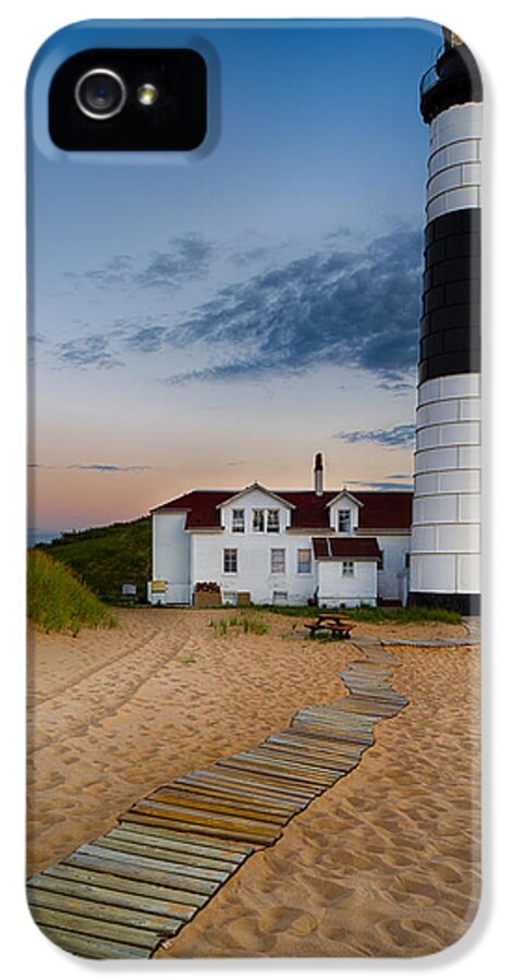 Dusk iPhone 5s Case featuring the photograph Big Sable Point Lighthouse by Sebastian Musial