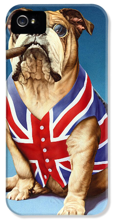 British iPhone 5s Case featuring the photograph British Bulldog by MGL Meiklejohn Graphics Licensing