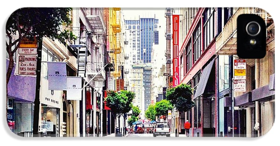 Street Scene iPhone 5s Case featuring the photograph Downtown by Julie Gebhardt