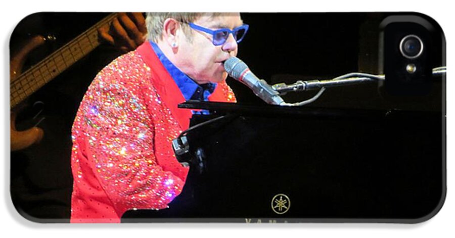 Elton John iPhone 5s Case featuring the photograph Elton John live by Aaron Martens