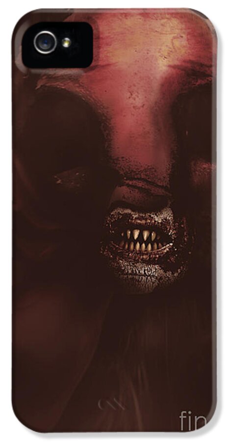 Minotaur iPhone 5s Case featuring the photograph Evil greek mythology Minotaur by Jorgo Photography