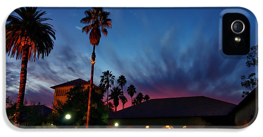 California iPhone 5s Case featuring the photograph Stanford University Quad Sunset by Scott McGuire