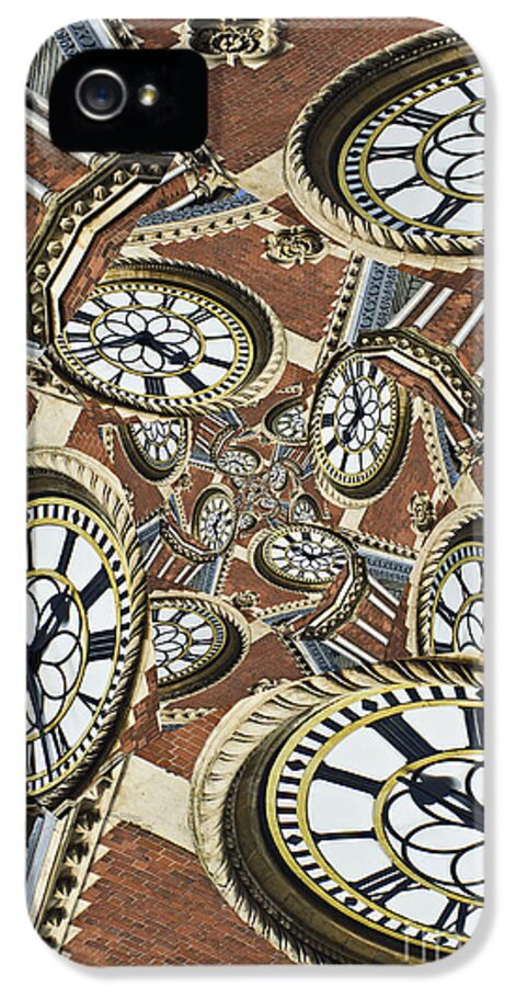 Abstract iPhone 5s Case featuring the photograph Clocked by Clare Bambers